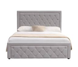 KOSY KOALA Ottoman Bed 4ft Small Double Grey Velvet With 4ft Memory Foam Mattress - thumbnail 5