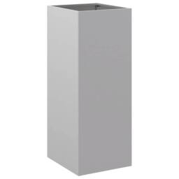 Berkfield Home Planter Silver 32x29x75 cm Galvanised Steel - Size: 32 x 29 x 75 cm - thumbnail 3
