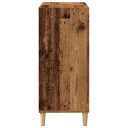 Berkfield Home Record Cabinet Old Wood 84.5x38x89 cm Engineered Wood in Brown - thumbnail 5