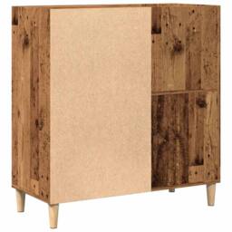 Berkfield Home Record Cabinet Old Wood 84.5x38x89 cm Engineered Wood in Brown - thumbnail 6