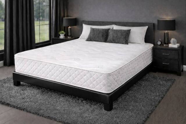 Chester & Oakley Plus Memory Foam Open Coil Mattress - 7 INCH in White - Size: Small Single - image 1