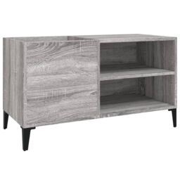 Berkfield Home Record Cabinet Grey Sonoma 84.5x38x48 cm Engineered Wood - thumbnail 2