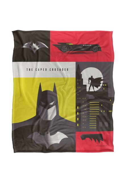 Warner Bros. Batman Icons Silky Touch Super Soft Throw Blanket 152 X 127 cm in White - image 1
