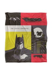 Warner Bros. Batman Icons Silky Touch Super Soft Throw Blanket 152 X 127 cm in White - thumbnail 1
