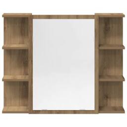 Berkfield Home 3 Piece Bathroom Furniture Set Artisan Oak Engineered Wood in Brown - thumbnail 5
