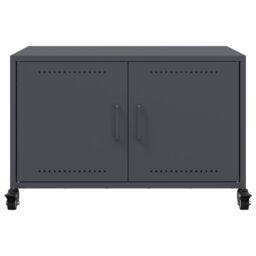 Berkfield Home TV Cabinet Anthracite 68x39x43.5 cm Steel in Black - thumbnail 6