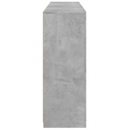 Berkfield Home Sideboards with LED Lights 3 pcs Concrete Grey Engineered Wood - thumbnail 9