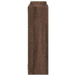 Berkfield Home Wall Shelf Brown Oak 96x18x60 cm Engineered Wood - Size: 96 x 18 x 60 cm - thumbnail 5