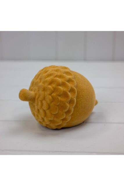 KDMD Ceramic Flocked Acorn in Yellow - image 1