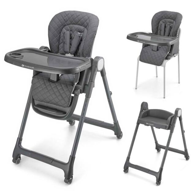 Kinderkraft TULO Multifunctional 3-in-1 High Chair Infant Baby High Feeding Seat in Grey - image 1