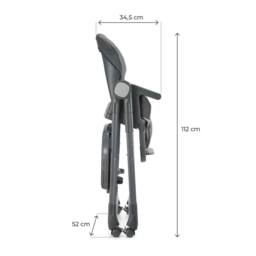Kinderkraft TULO Multifunctional 3-in-1 High Chair Infant Baby High Feeding Seat in Grey - thumbnail 8