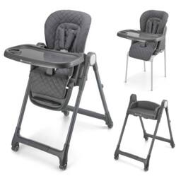 Kinderkraft TULO Multifunctional 3-in-1 High Chair Infant Baby High Feeding Seat in Grey - thumbnail 1