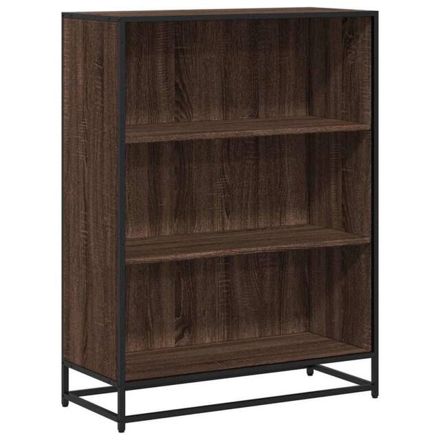 Berkfield Home Book Cabinet Brown Oak 80.5x35x107.5 cm Engineered Wood - image 1