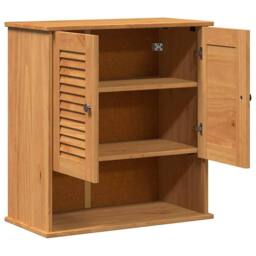 Berkfield Home Wall-mounted with Storage Honey brown Solid pine wood - thumbnail 5