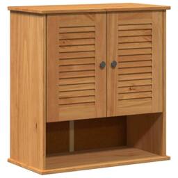 Berkfield Home Wall-mounted with Storage Honey brown Solid pine wood - thumbnail 3