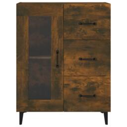 Berkfield Home Sideboard Smoked Oak 69.5x34x90 cm Engineered Wood in Brown - thumbnail 6