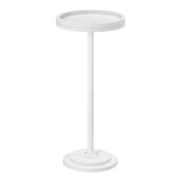 FORGEVIO Round Side Table, Small Bedside 30 x 30 x 65 cm in White - thumbnail 6