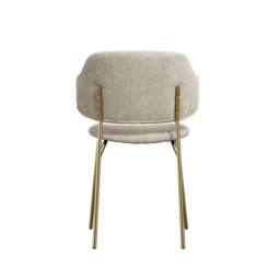 Lemon Pavilion Furniture Dorchester Indoor Dining Chair (Pack of 2) - Weave/Metal in Light Beige - Size: 2 Pack - thumbnail 3