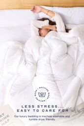 Snuggledown Scandinavian Classic Soft Touch 4.5 Tog Summer Duvet in White - Size: Double - thumbnail 7