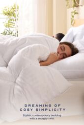 Snuggledown Scandinavian Classic Soft Touch 4.5 Tog Summer Duvet in White - Size: Double - thumbnail 2