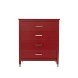 Cabinet Bits Palazzi 4 Drawer Chest of Drawers in Red - thumbnail 3