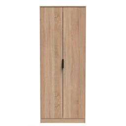 Ready Assembled 2 U Fuji 2 Door Wardrobe (Ready Assembled) in Light Oak - thumbnail 1