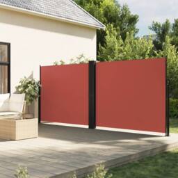 Berkfield Home Retractable Side Awning Terracotta 160x1200 cm in Burnt Orange - thumbnail 2