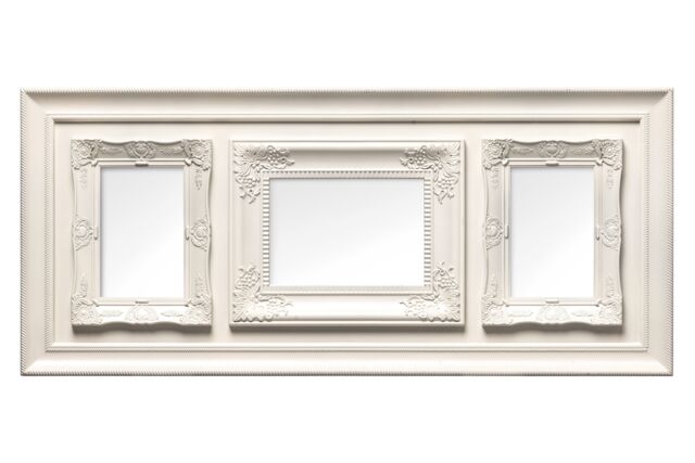 Orsina Vintage Style 3 Photo Frame in Cream - image 1