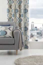 Fusion 'Sander' 100% Cotton Filled Cushion in Duck Egg Blue - Size: 43 cm x 43 cm - thumbnail 2