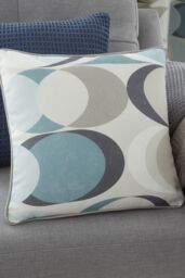 Fusion 'Sander' 100% Cotton Filled Cushion in Duck Egg Blue - Size: 43 cm x 43 cm