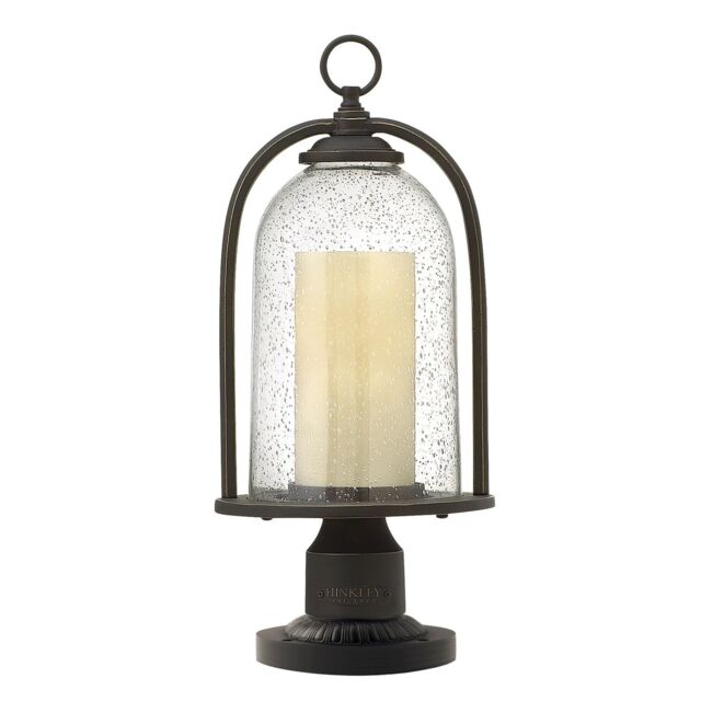 Loops Outdoor IP44 1 Bulb Wall Ground Pedestal Lamp Oil Rubbed Bronze LED E27 100W