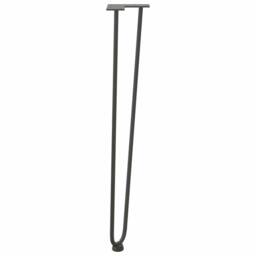 Berkfield Home Hairpin Table Legs 4 pcs Anthracite 72 cm Solid Steel in Black - thumbnail 6