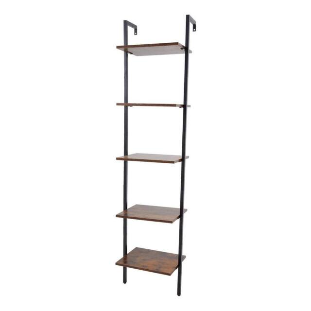 KORVIXA Industrial Floating Shelves Rustic Shelving Unit Home Storage Shelf in Brown - Size: 60 cm x 100 cm - image 1