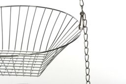 Orsina 3 Tier Chrome Hanging Baskets, Space-Saving Storage For Fruit, Veg Or Kitchen Essentials, Durable Wire in Silver - thumbnail 2