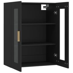 Berkfield Home Hanging Wall Cabinet Black 69.5x34x90 cm - thumbnail 5