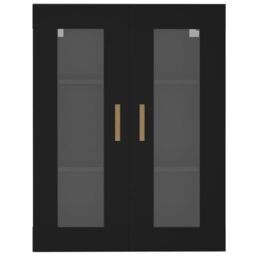 Berkfield Home Hanging Wall Cabinet Black 69.5x34x90 cm - thumbnail 3
