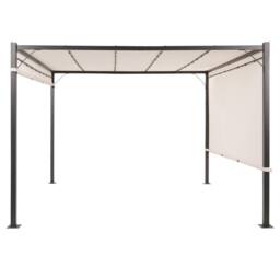 Wyld and Coco Pergola 310 x 310 cm Beige - Steel Frame with Solar LEDs - thumbnail 5