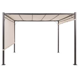 Wyld and Coco Pergola 310 x 310 cm Beige - Steel Frame with Solar LEDs - thumbnail 4