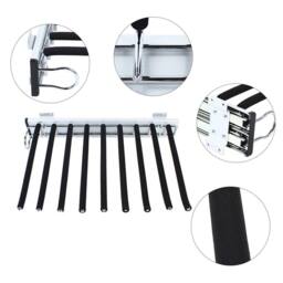 Nordara Heavy Duty Wardrobe Pull-out Trouser Rack in Black - thumbnail 2