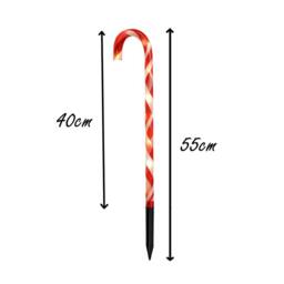 Shatchi Red Candy Cane Lights Set - 45 LED, 55cm, 8 Modes, Timer - Size: 2 Pack - thumbnail 6