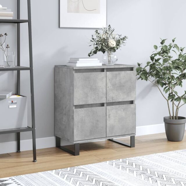 Berkfield Home Sideboard Concrete Grey 60x35x70 cm Engineered Wood - Size: 60 x 35 x 70 cm - image 1