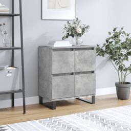 Berkfield Home Sideboard Concrete Grey 60x35x70 cm Engineered Wood - Size: 60 x 35 x 70 cm - thumbnail 1
