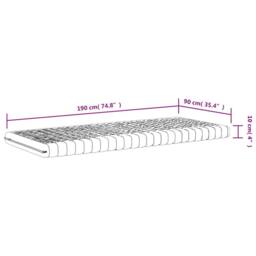 Berkfield Home Foam Mattress White 90x190 cm 7-Zone Hardness 20 ILD - thumbnail 9