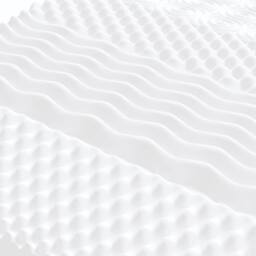 Berkfield Home Foam Mattress White 90x190 cm 7-Zone Hardness 20 ILD - thumbnail 5