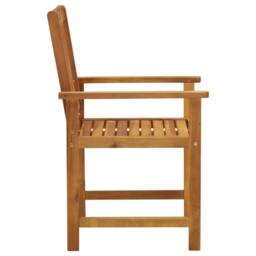 Berkfield Home Garden Chairs 4 pcs Solid Acacia Wood in Brown - thumbnail 3