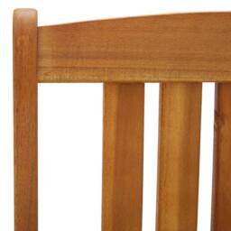 Berkfield Home Garden Chairs 4 pcs Solid Acacia Wood in Brown - thumbnail 5