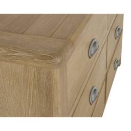Cheshire Premium Hudson Limed Oak 6 Drawer Wide Chest - Limed Oak in Brown - thumbnail 9