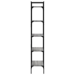 Berkfield Home Decorative Bookcase 5-Tier Grey Sonoma 56x31.5x174 cm Engineered Wood - thumbnail 5