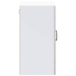 Berkfield Home Kitchen Wall Cabinet with Glass Door Kalmar Artisan Oak Wood in Grey - thumbnail 8