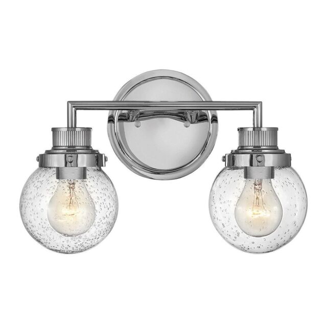 Netlighting Hinkley Poppy Bathroom Wall Lamp Polished Chrome IP44 in Grey - image 1